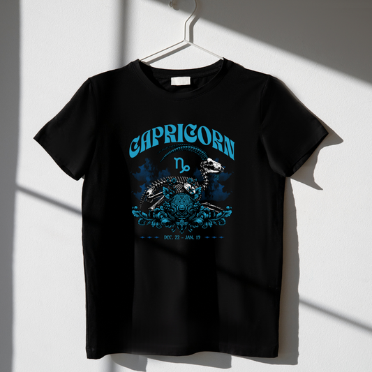 Capricorn Zodiac Tee: The Silent Climber