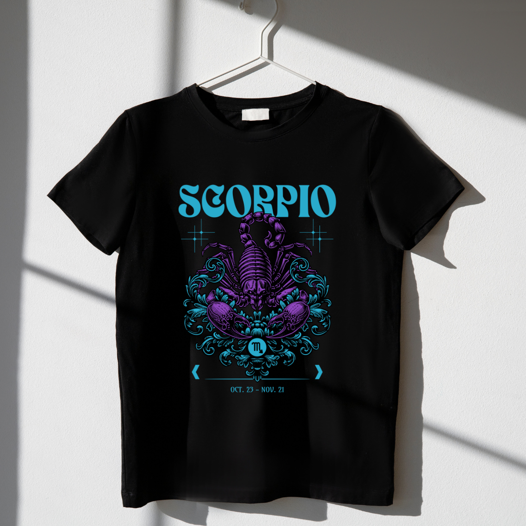 Scorpio Zodiac Tee: The Intense Enigma