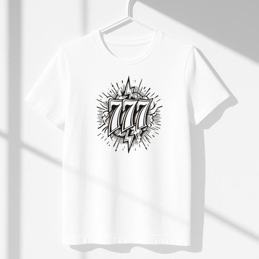 777 Tee: Lucky Vibes, Aligned Energy