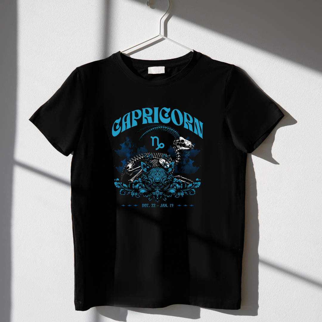 Capricorn Zodiac Tee: The Silent Climber
